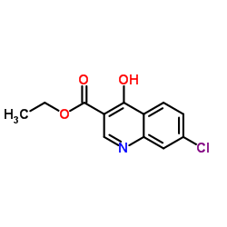 4-羟基-7-氯喹啉-3-羧酸乙酯结构式