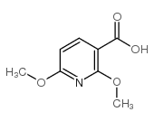 2,6-Dimethoxypyridine-3-carboxylic acid Structure