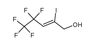 4,4,5,5,5-pentafluoro-2-iodo-2-penten-1-ol结构式