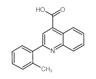 2-(2-甲基苯基)喹啉-4-羧酸结构式