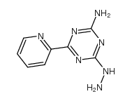 4-肼基-6-(2-吡啶)-1,3,5-三嗪-2-胺结构式