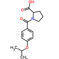 1-(4-ISOPROPOXY-BENZOYL)-PYRROLIDINE-2-CARBOXYLIC ACID Structure