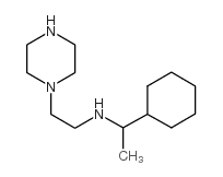 1-(2-(1-环己基乙基)氨基乙基)哌嗪结构式