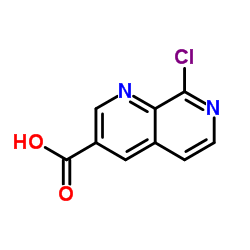 8-Chloro-1,7-naphthyridine-3-carboxylic acid Structure
