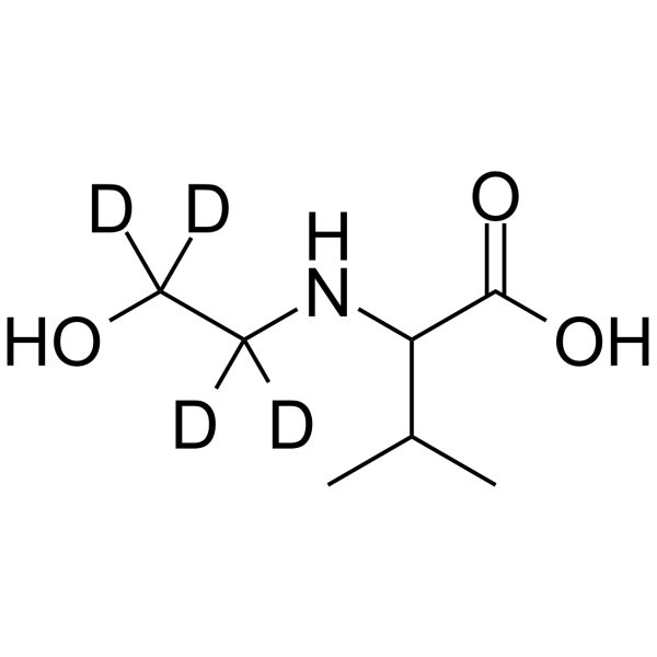 N-(2-Hydroxyethyl)valine-d4 Structure
