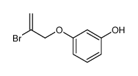 3-(2-bromoprop-2-enoxy)phenol Structure