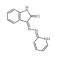 1H-Indole-2,3-dione,3-[2-(2-pyridinyl)hydrazone] Structure