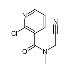 2-chloro-N-(cyanomethyl)-N-methylpyridine-3-carboxamide Structure