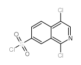 1,4-二氯异喹啉-7-磺酰氯结构式