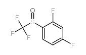 2,4-Difluorophenyl trifluoromethyl sulphoxide结构式