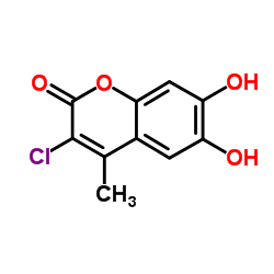 3-Chloro-6,7-dihydroxy-4-methyl-2H-chromen-2-one Structure