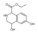 1,2,3,4-Tetrahydro-4,6-dihydroxy-1-isoquinolinecarboxylic acid ethyl ester结构式