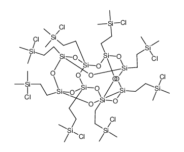 PSS-八[2-(氯二甲基硅烷基)乙基]取代结构式