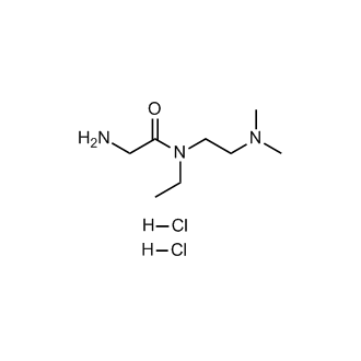 2-氨基-N-(2-(二甲基氨基)乙基)-N-乙基乙酰胺二盐酸盐结构式