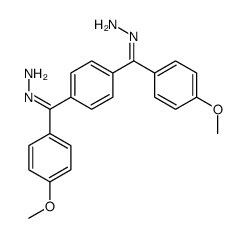 [(4-methoxyphenyl)-[4-[C-(4-methoxyphenyl)carbonohydrazonoyl]phenyl]methylidene]hydrazine Structure