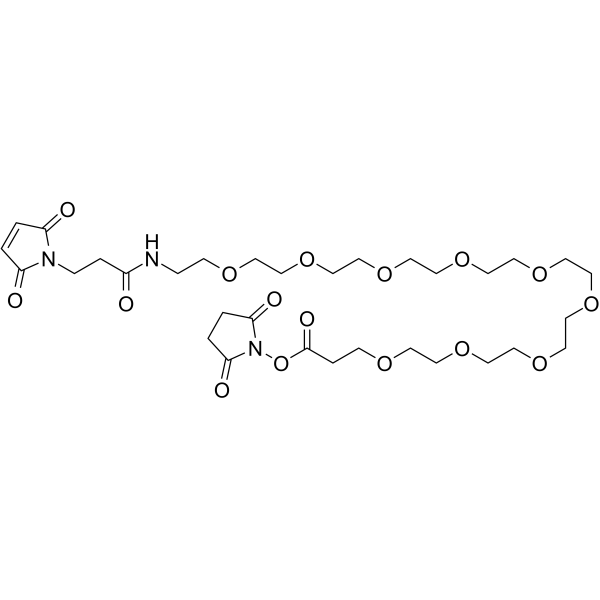 Mal-amido-PEG9-NHS ester Structure