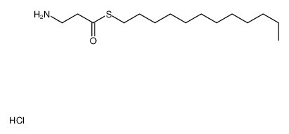 S-dodecyl 3-aminopropanethioate,hydrochloride Structure