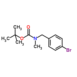 4-溴苄基(甲基)氨基甲酸叔丁酯结构式