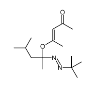 4-[2-(tert-butyldiazenyl)-4-methylpentan-2-yl]oxypent-3-en-2-one Structure