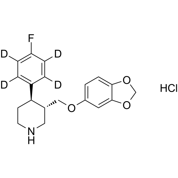 Paroxetine-d4 hydrochloride结构式