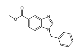 methyl 1-benzyl-2-methyl-1H-benzo[d]imidazole-5-carboxylate Structure