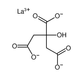 lanthanum(3+) 2-hydroxypropane-1,2,3-tricarboxylate Structure