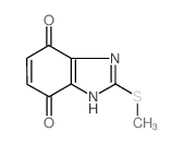 (9ci)-2-(甲基硫代)-1H-苯并咪唑-4,7-二酮结构式