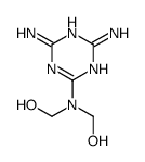 [(4,6-diamino-1,3,5-triazin-2-yl)imino]bismethanol Structure