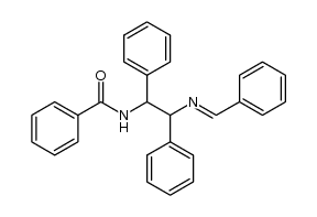 meso-N-Benzoyl-N'-benzyliden-1.2-diphenyl-aethylendiamin结构式