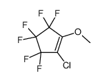 1-Chloro-3,3,4,4,5,5-hexafluoro-2-methoxycyclopentene Structure