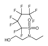 N-乙基-1,1,2,2,3,3,4,4,4-九氟-N-(2-羟乙基)-1-丁磺酰胺结构式