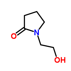 1-(2-羟乙基)-2-吡咯烷酮结构式