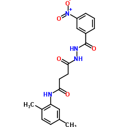 N-(2,5-Dimethylphenyl)-4-[2-(3-nitrobenzoyl)hydrazino]-4-oxobutanamide Structure