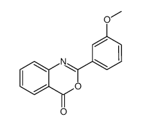 2-(3-methoxyphenyl)-4H-benzo[d][1,3]oxazin-4-one Structure