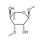 methyl 6-deoxy-3-O-methyl-α-L-mannopyranoside Structure
