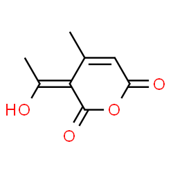 2H-Pyran-2,6(3H)-dione, 3-(1-hydroxyethylidene)-4-methyl-, (3Z)- (9CI) Structure