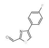 4-(4-氟苯基)-1,3-噻唑-2-甲醛结构式