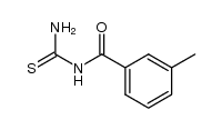 N-m-Methylbenzoyl-thioharnstoff结构式