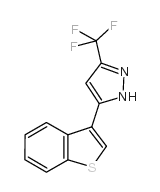 5-(苯并-[b]-噻吩-3-基)-3-三氟甲基吡唑结构式