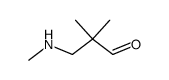 3-(methylamino)-2,2-dimethylpropanal结构式