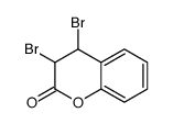 3,4-二溴-3,4-二氢香豆素结构式