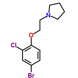1-[2-(4-Bromo-2-chlorophenoxy)ethyl]pyrrolidine Structure