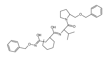 (R)-N4-(苄氧基)-N1-((S)-1-((S)-2-((苄氧基)甲基)吡咯烷-1-基)-3-甲基-1-氧丁烷-2- )-2-戊基琥珀酰胺结构式