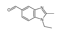 1-Ethyl-2-methyl-1H-benzimidazole-5-carbaldehyde结构式