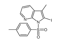 2-iodo-3-methyl-1-(4-methylphenyl)sulfonylpyrrolo[2,3-b]pyridine Structure
