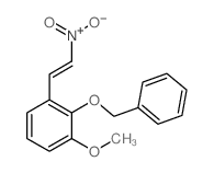 Benzene,1-methoxy-3-(2-nitroethenyl)-2-(phenylmethoxy)- Structure