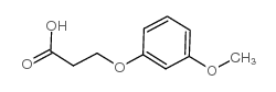 3-(3-Methoxyphenoxy)propionic Acid Structure