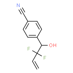 Benzonitrile, 4-[(1R)-2,2-difluoro-1-hydroxy-3-butenyl]- (9CI) Structure