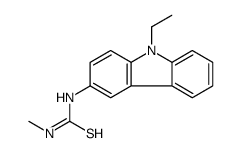 1-(9-ethylcarbazol-3-yl)-3-methylthiourea结构式