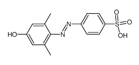 4-(4-hydroxy-2,6-dimethyl-phenylazo)-benzenesulfonic acid结构式